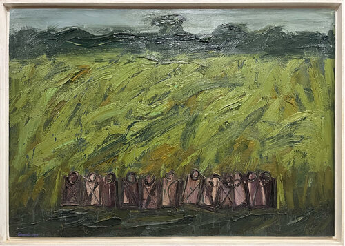 Campo verde de Gastone Cecconello, Pintura a la venta en Singulart