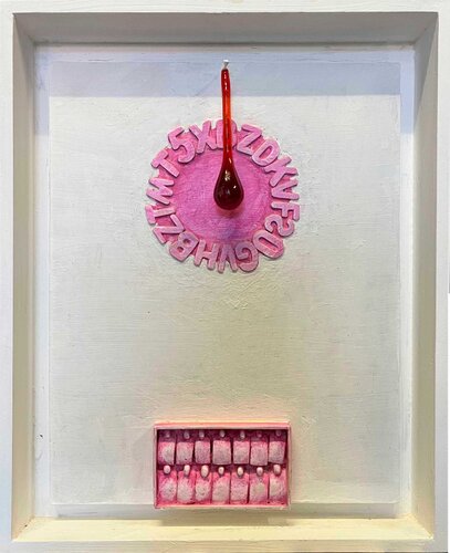 Pink Frequency van Gastone Cecconello, Schilderij te koop op Singulart