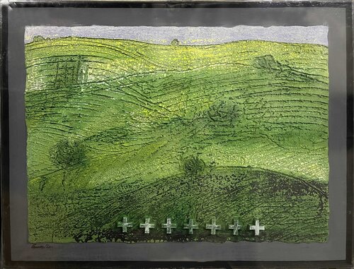 Paesaggio con croci de Gastone Cecconello, Pintura a la venta en Singulart