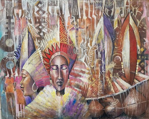 Historical Journey par Jacob Kwesi Bennett, Peinture en vente sur Singulart
