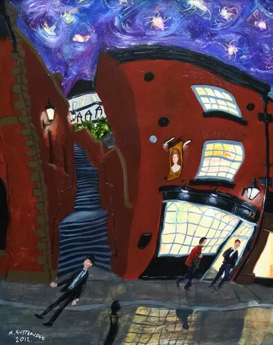 The Queen's Head, Underbank van Michael Gutteridge, Schilderij te koop op Singulart