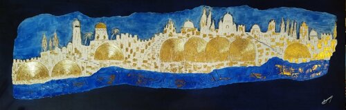 LES PORTES DE LA CITE di Joëlle Darmon, Pittura in vendita su Singulart