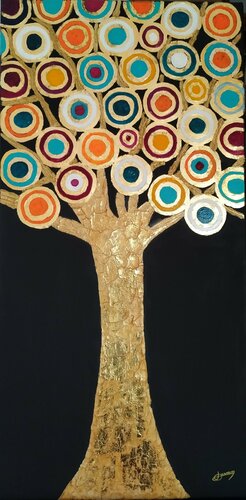 L'ARBRE DE VIE by Joëlle Darmon, 회화 for Sale on Singulart