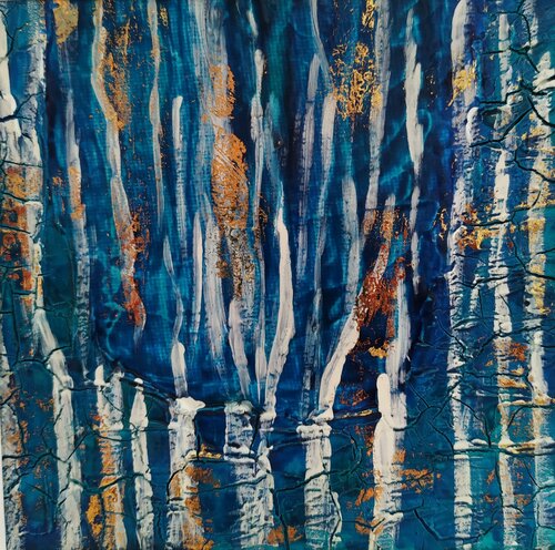 FORET DE BOULEAUX von Joëlle Darmon, Malerei kaufen auf Singulart