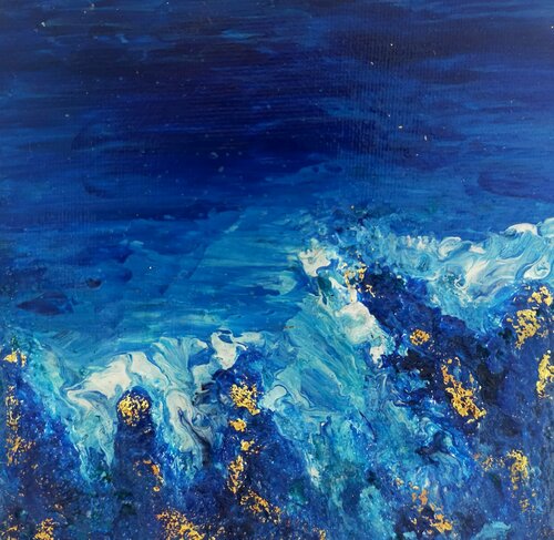 LA ROCHE BLEUE by Joëlle Darmon, Painting for Sale on Singulart