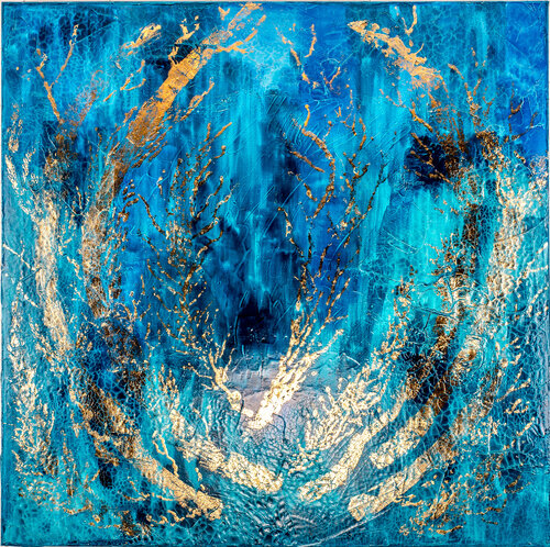 CORAUX D'OR di Joëlle Darmon, Pittura in vendita su Singulart