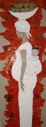 MATERNITE di Joëlle Darmon, Pittura in vendita su Singulart