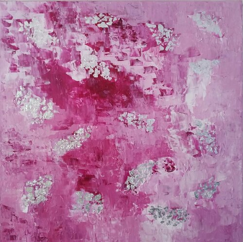 DE ROSE ET D'ARGENT di Joëlle Darmon, Pittura in vendita su Singulart