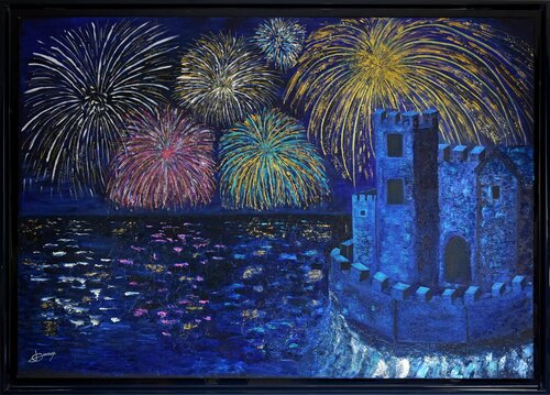 FEU D'ARTIFICE di Joëlle Darmon, Pittura in vendita su Singulart