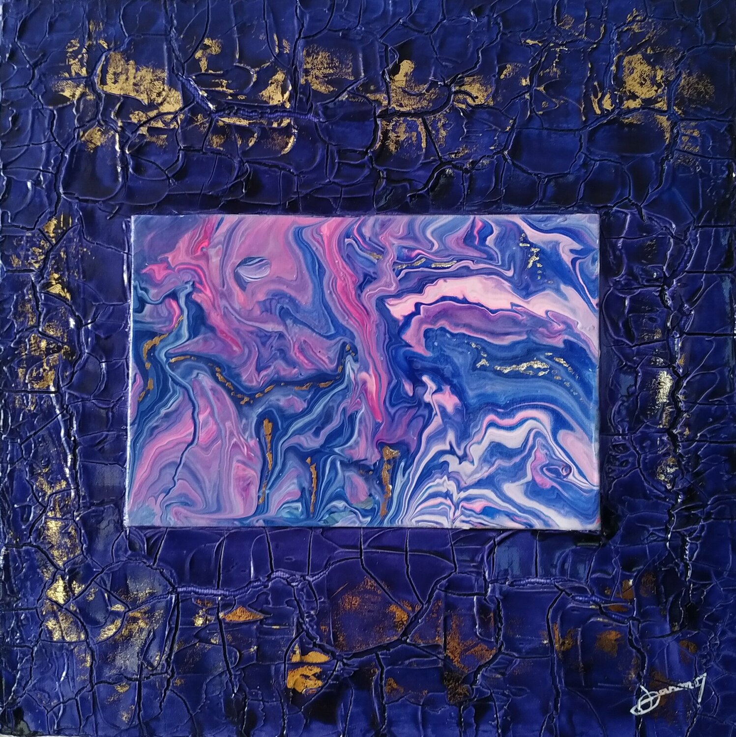 NUEES ROSES Joëlle Darmon Original painting for sale