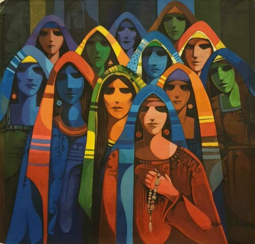 Awaiting the Glad Tidings von Magdy El Kafrawy, Malerei kaufen auf Singulart