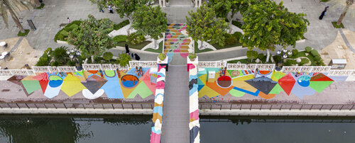 Sharjah Mural 2019 van Magdy El Kafrawy, Schilderij te koop op Singulart