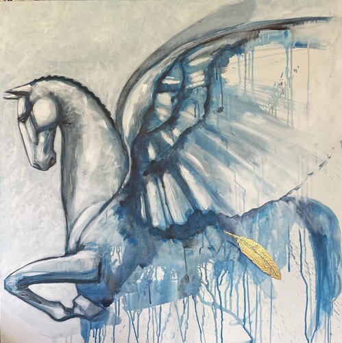 La plume d’or di Lili ROI, Pittura in vendita su Singulart