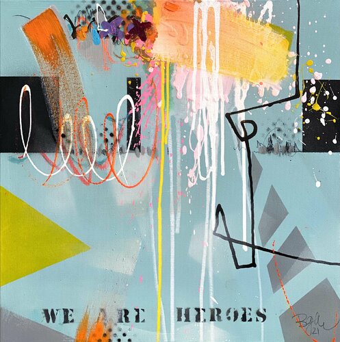 We are heroes IX van Bea Schubert, Schilderij te koop op Singulart