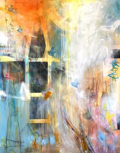 My home and my heart X van Bea Schubert, Schilderij te koop op Singulart