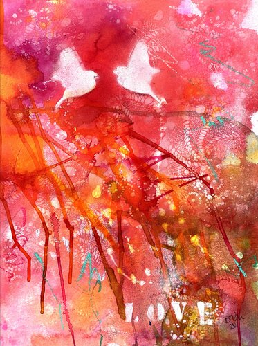 In Love No.1 (paper) van Bea Schubert, Werk op papier te koop op Singulart