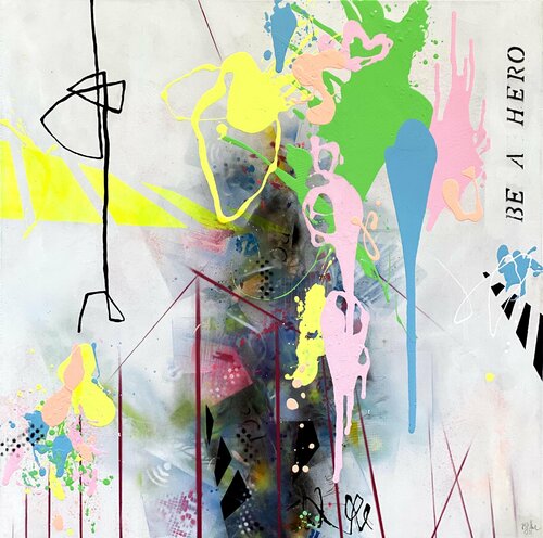 Be a Hero II van Bea Schubert, Schilderij te koop op Singulart