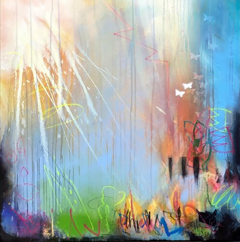 Take me to the Moon No.1 van Bea Schubert, Schilderij te koop op Singulart