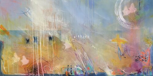 Over the Moon No.3 di Bea Schubert, Pittura in vendita su Singulart