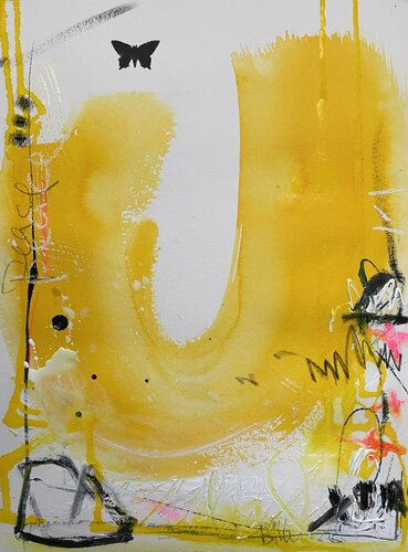 Butterfly No.15 #peace (paper) di Bea Schubert, Opera su carta in vendita su Singulart