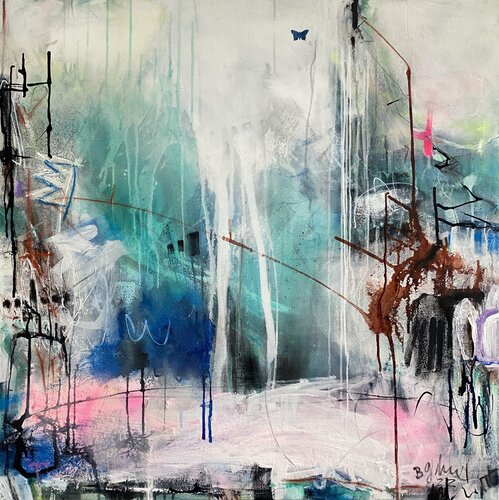 Butterfly No.5    XL di Bea Schubert, Pittura in vendita su Singulart