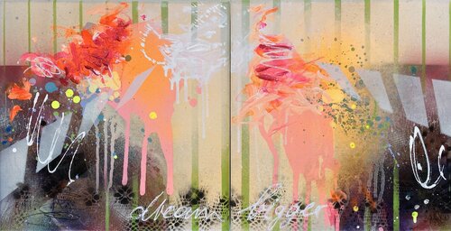 Dream bigger No.1 (2 pieces) di Bea Schubert, Pittura in vendita su Singulart