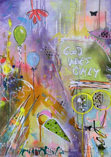 Good vibes only No.10 par Bea Schubert, Peinture en vente sur Singulart