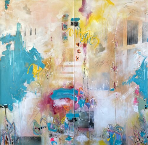 There is no place like Home (diptychon) par Bea Schubert, Peinture en vente sur Singulart
