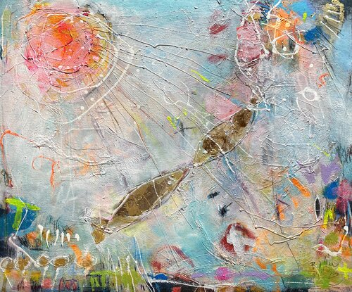 Fishes in Love No.3 par Bea Schubert, Peinture en vente sur Singulart
