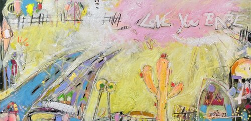 Love you, babe No.1 par Bea Schubert, Peinture en vente sur Singulart
