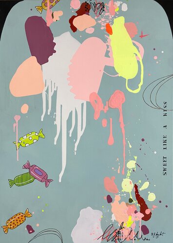 Sweet like a kiss di Bea Schubert, Pittura in vendita su Singulart