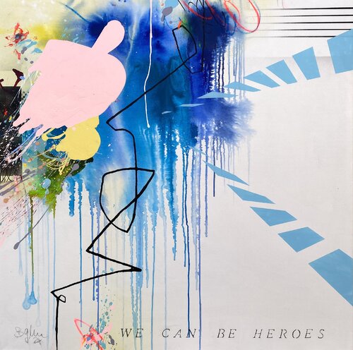 We can be heroes van Bea Schubert, Schilderij te koop op Singulart