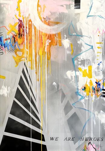 We are heroes No.6 (XL) par Bea Schubert, Peinture en vente sur Singulart
