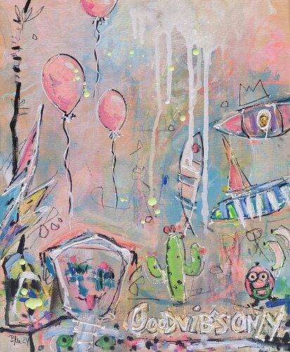 Good vibes only No.12 par Bea Schubert, Peinture en vente sur Singulart