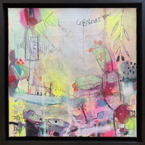 Life Loves You No.17  (framed) by Bea Schubert, Painting for Sale on Singulart