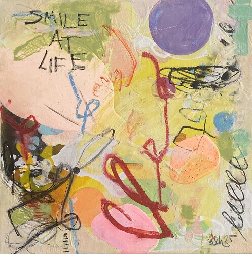 Smile At Life No.2 van Bea Schubert, Schilderij te koop op Singulart