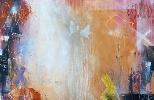 there is no place like home I (XL) di Bea Schubert, Pittura in vendita su Singulart