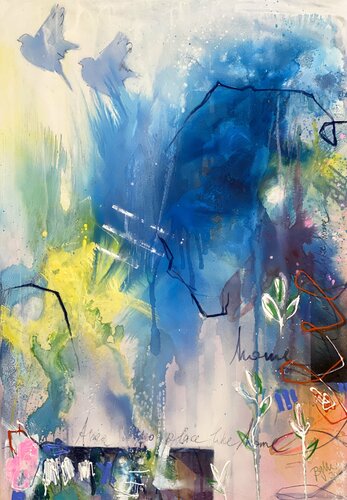 there is no place like home IV (XL) di Bea Schubert, Pittura in vendita su Singulart
