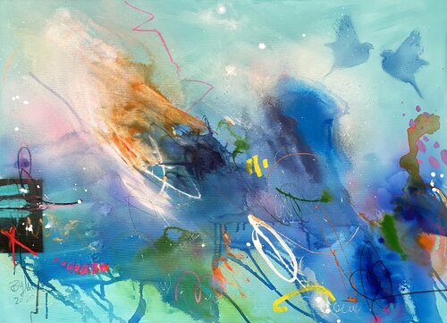 wish you were home VII (XL) di Bea Schubert, Pittura in vendita su Singulart