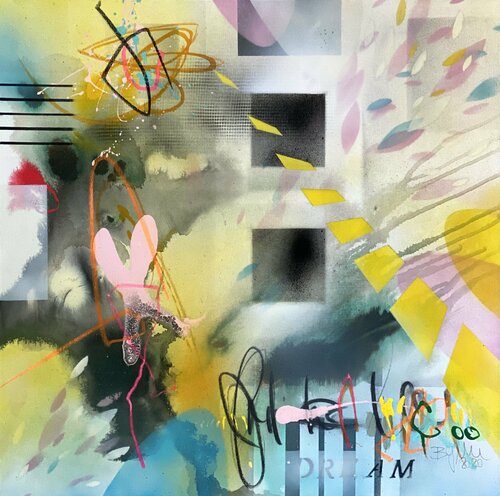 dream yellow II di Bea Schubert, Pittura in vendita su Singulart