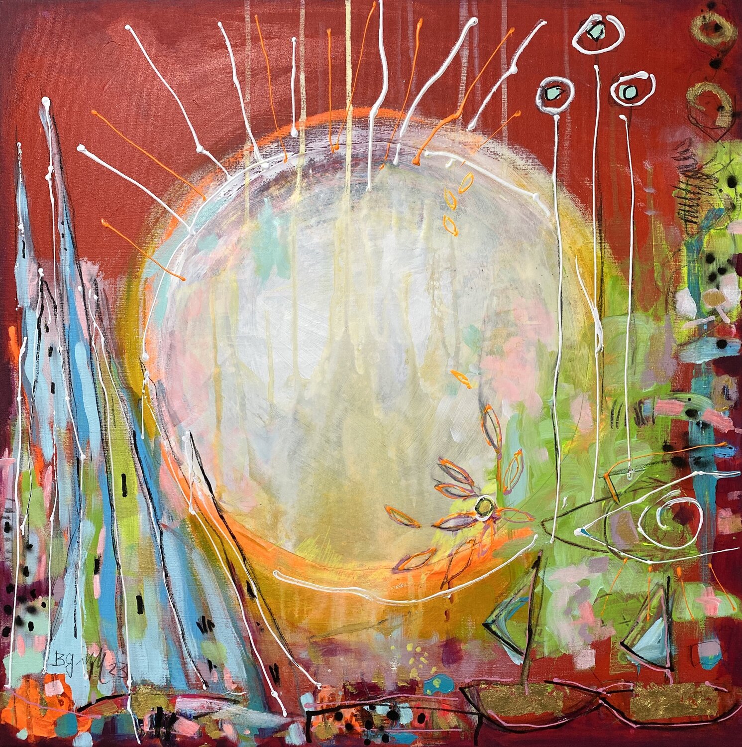 At home is the end of the world No.2 Bea Schubert Originalgemälde zu verkaufen