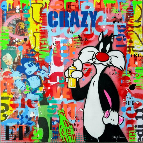 Crazy by Philippe Euger, Painting for Sale on Singulart