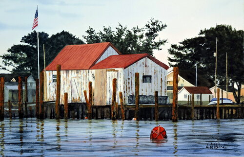 Crab Shacks von Bill Hudson, Malerei kaufen auf Singulart