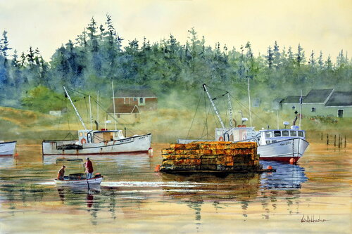 Morning In Maine von Bill Hudson, Malerei kaufen auf Singulart