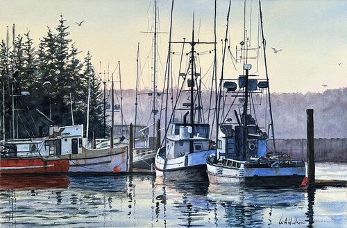 Morning In Newport von Bill Hudson, Malerei kaufen auf Singulart