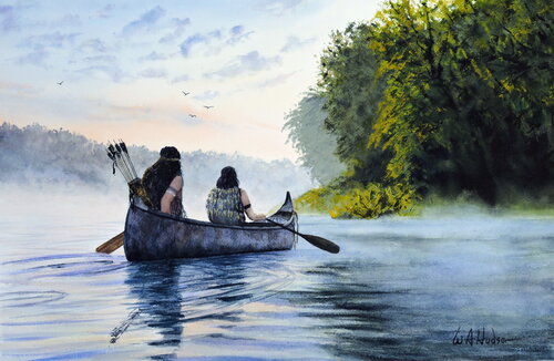 The American Indian von Bill Hudson, Malerei kaufen auf Singulart