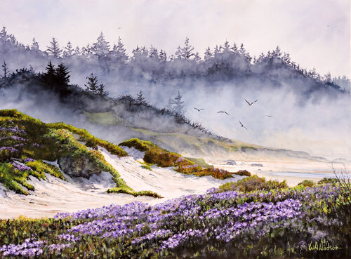 Pacific Coast In Bloom von Bill Hudson, Malerei kaufen auf Singulart