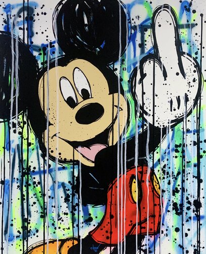 Fu*k the virus van Esteban Vera, Schilderij te koop op Singulart