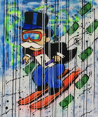 King of the hill van Esteban Vera, Schilderij te koop op Singulart