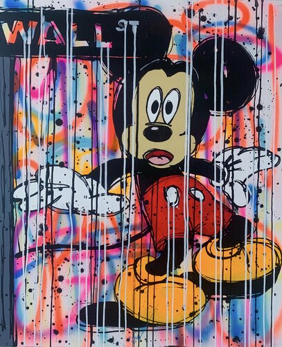 Wall Street explosion de Esteban Vera, Pintura a la venta en Singulart